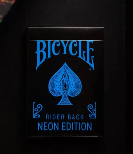 Bicycle Cool-Blue NEON Rider Back Playing Cards Deck NEW RELEASE