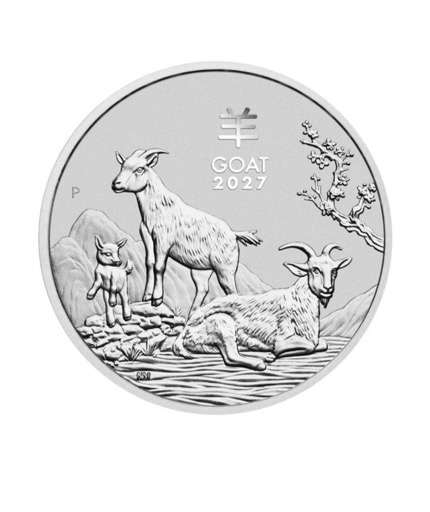 2027 Lunar Goat 1oz Silver Coin New Release Bullion Coin