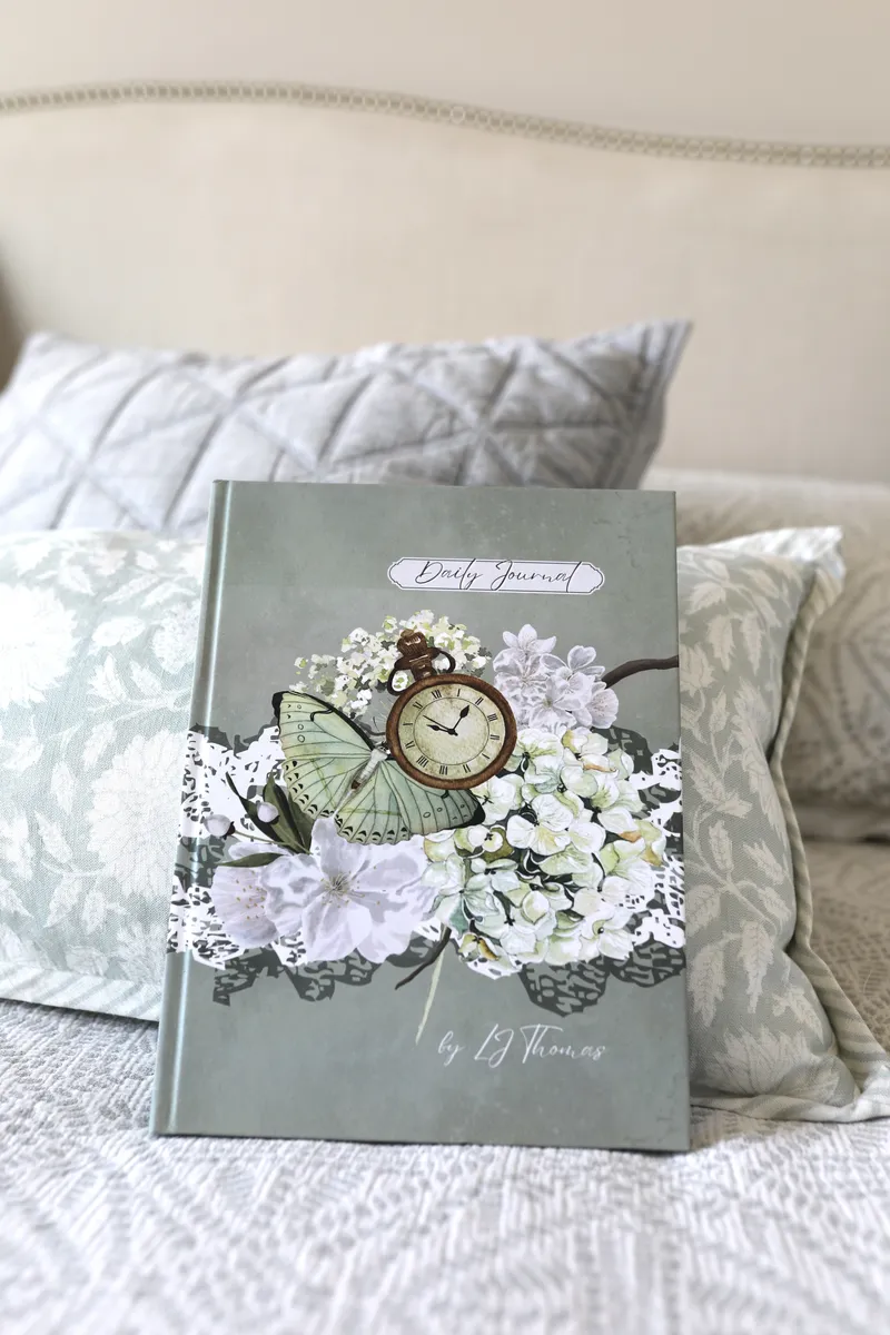 Light Green Hydrangea Journal