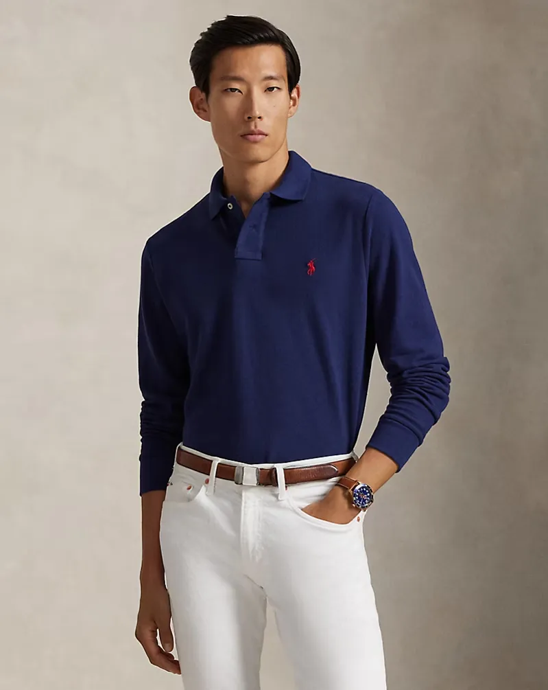 Ralph Lauren Custom Slim Fit Mesh Polo Shirt