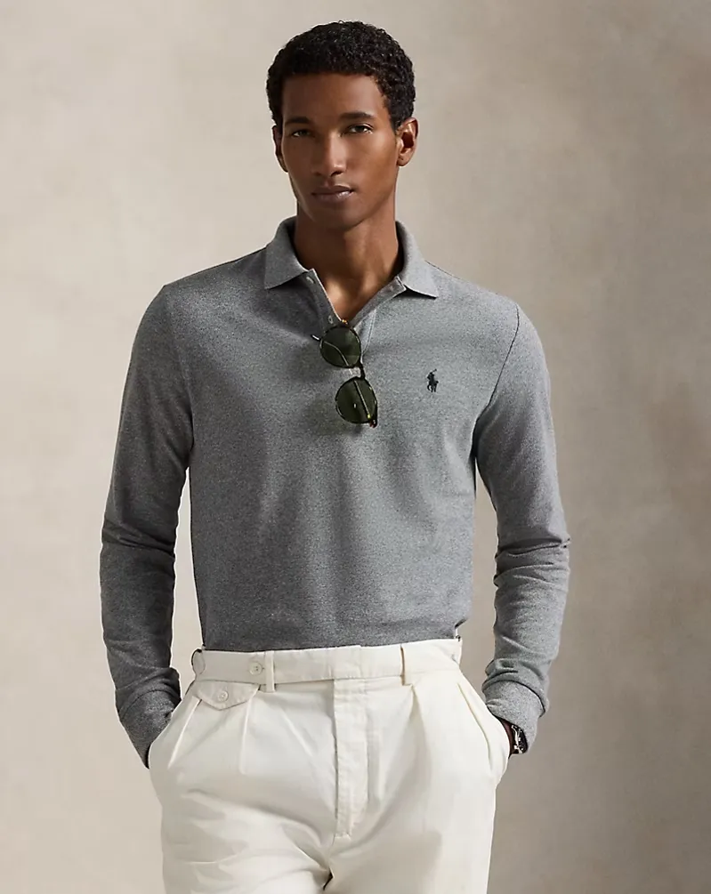 Ralph Lauren Custom Slim Fit Mesh Polo Shirt
