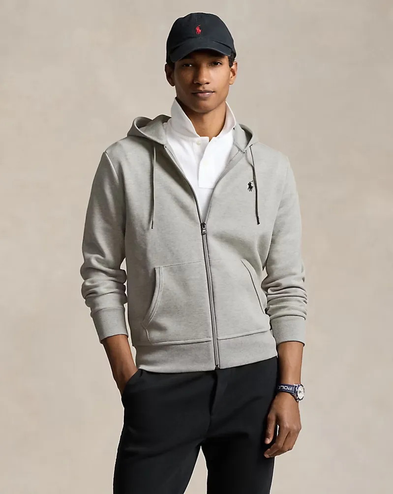Ralph Lauren Double-Knit Full-Zip Hoodie 
