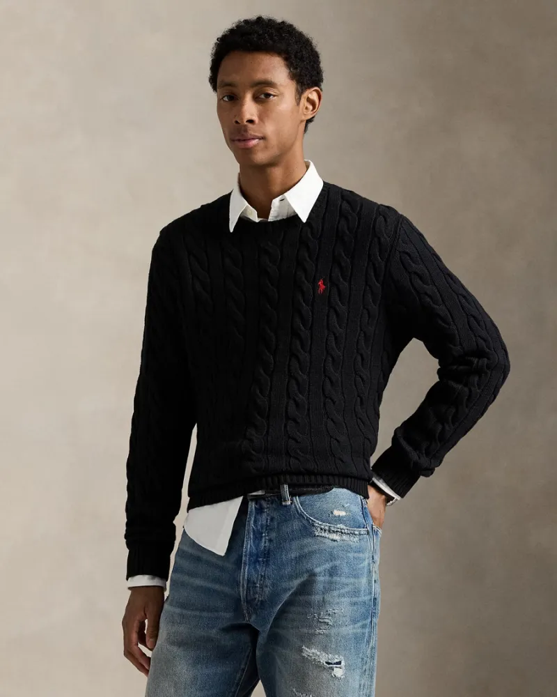 Cable-Knit Cotton Jumper