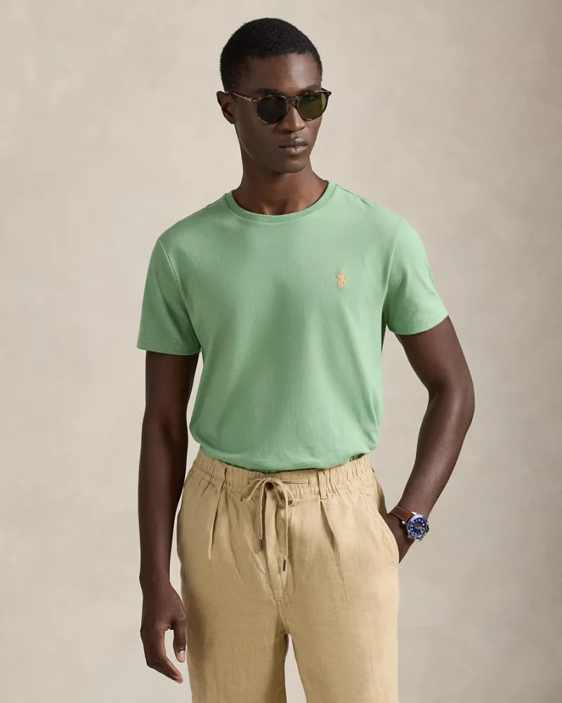 Custom Slim Fit Jersey Crewneck T-Shirt