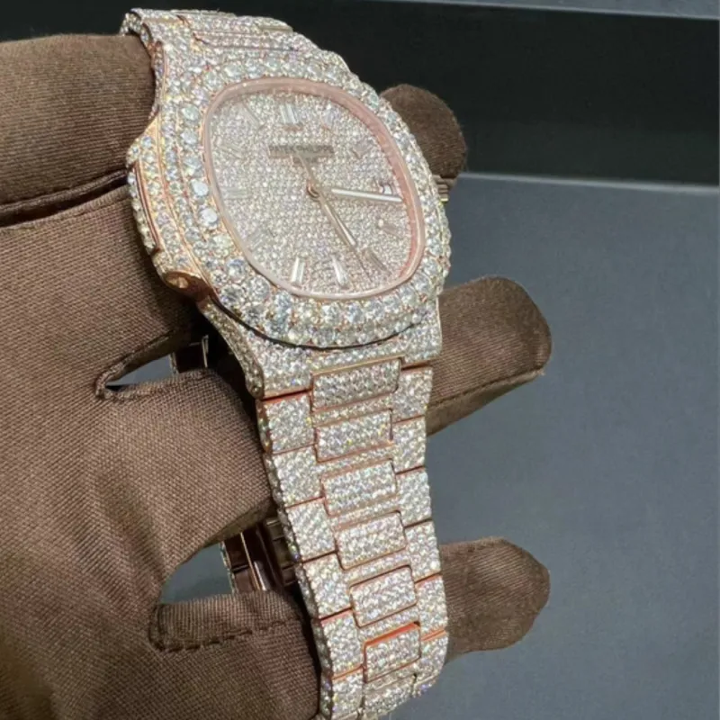 God-Level Custom Moissanite Watch | P.Philippe