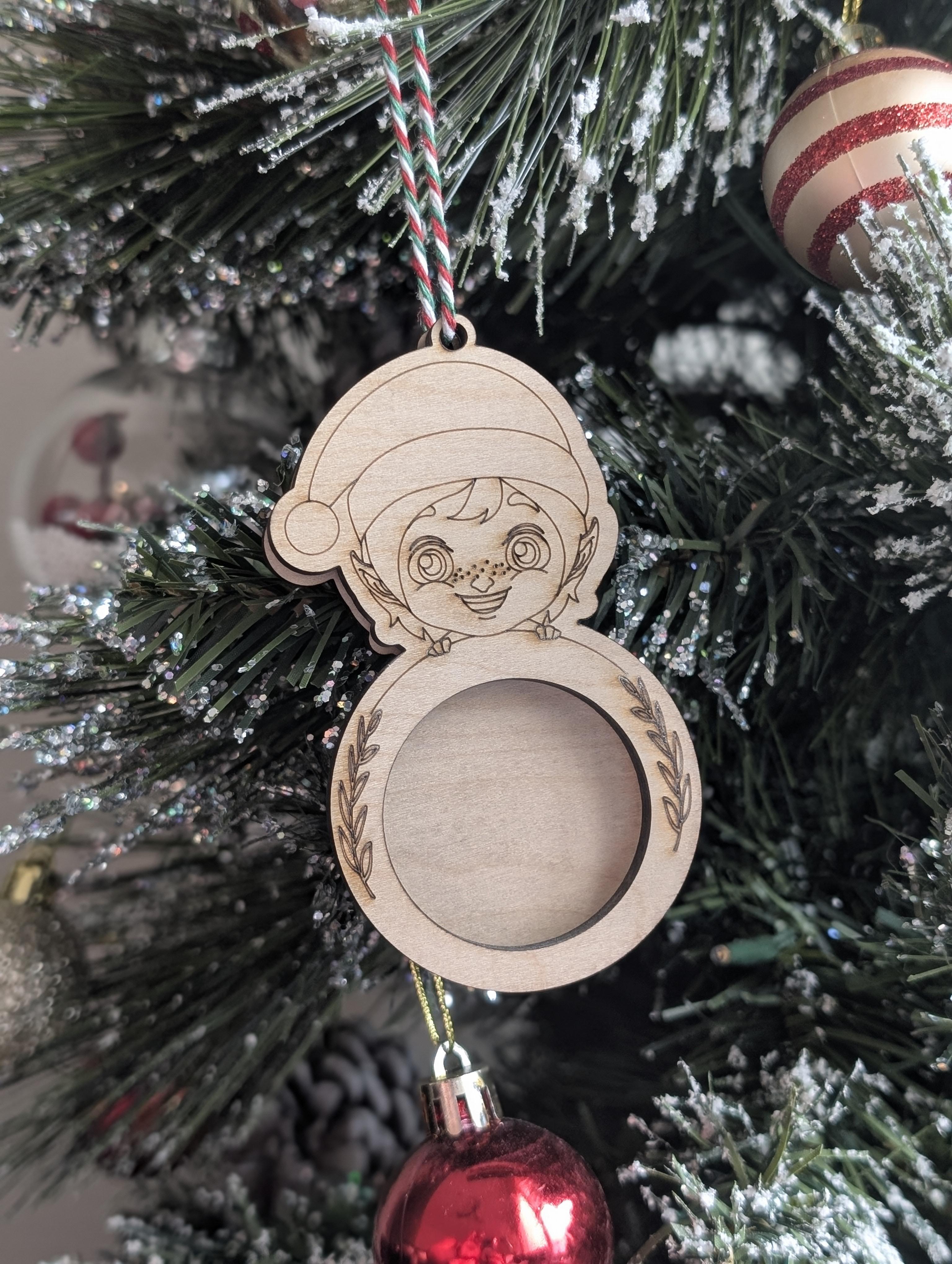 Color-Your-Own Photo Frame Ornament