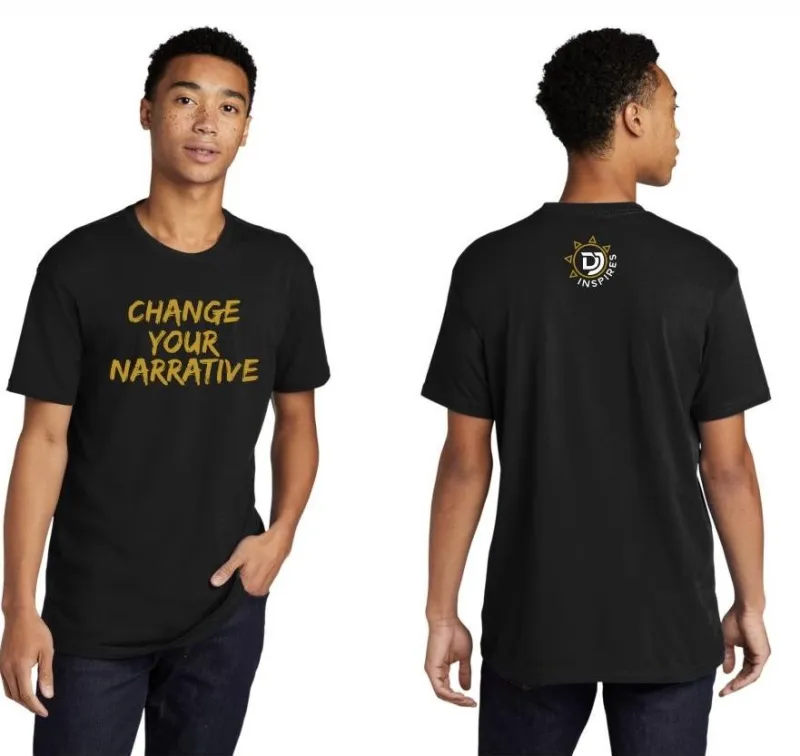 Black "Change Your Narrative" T-Shirt