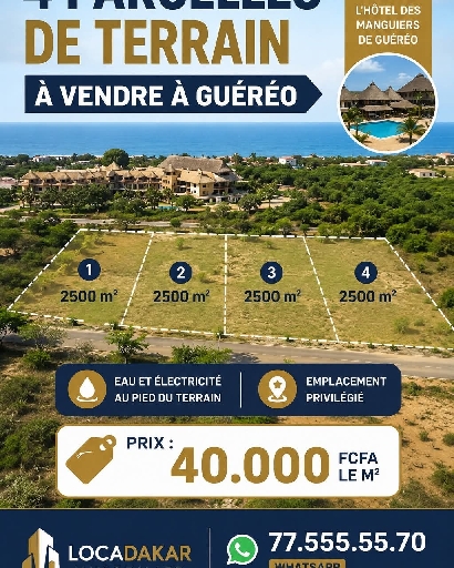 A VENDRE - TERRAIN - GUEREO 