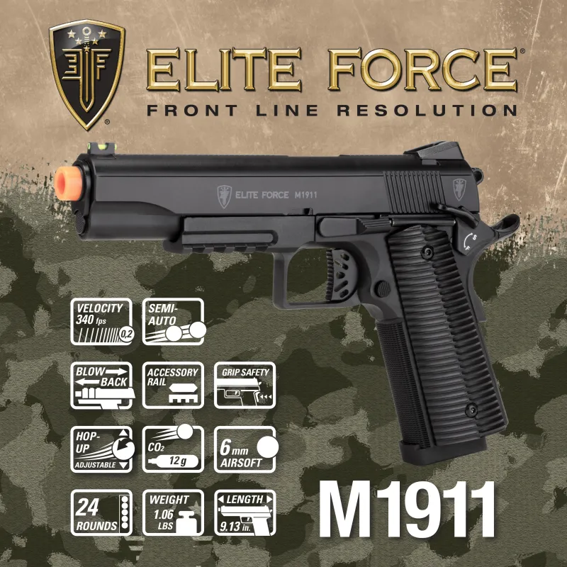 Elite Force M1911 Polymer Frame Blowback Airsoft Pistol