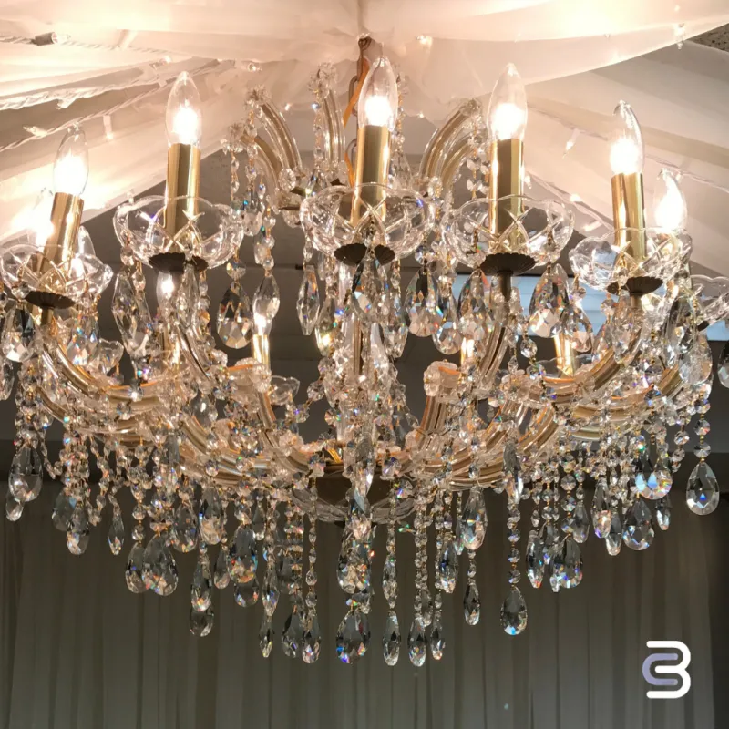 Chandelier 31" wide, 30" high