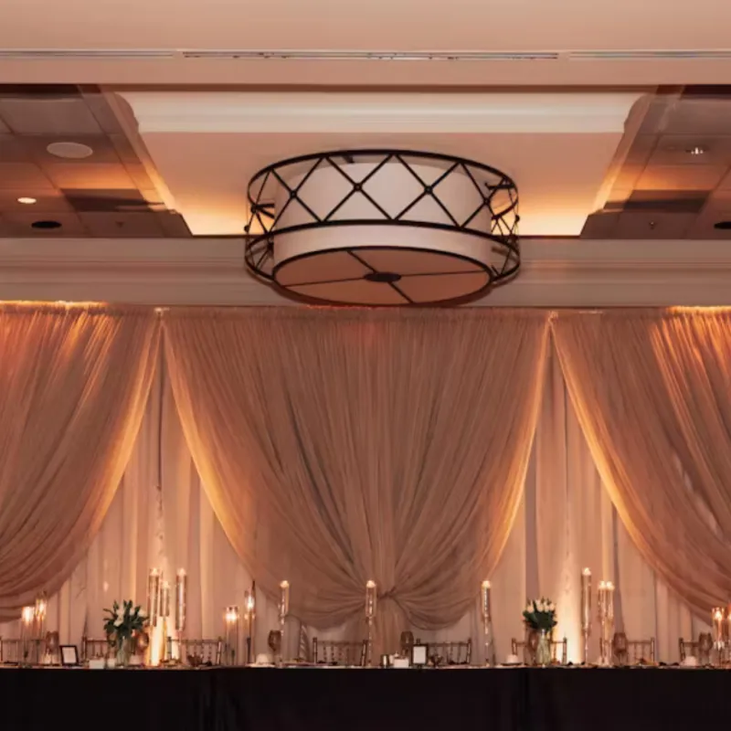 10' x 14' Champagne Voile Drape 