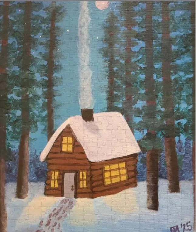 Winter Cabin - Artwork Puzzle