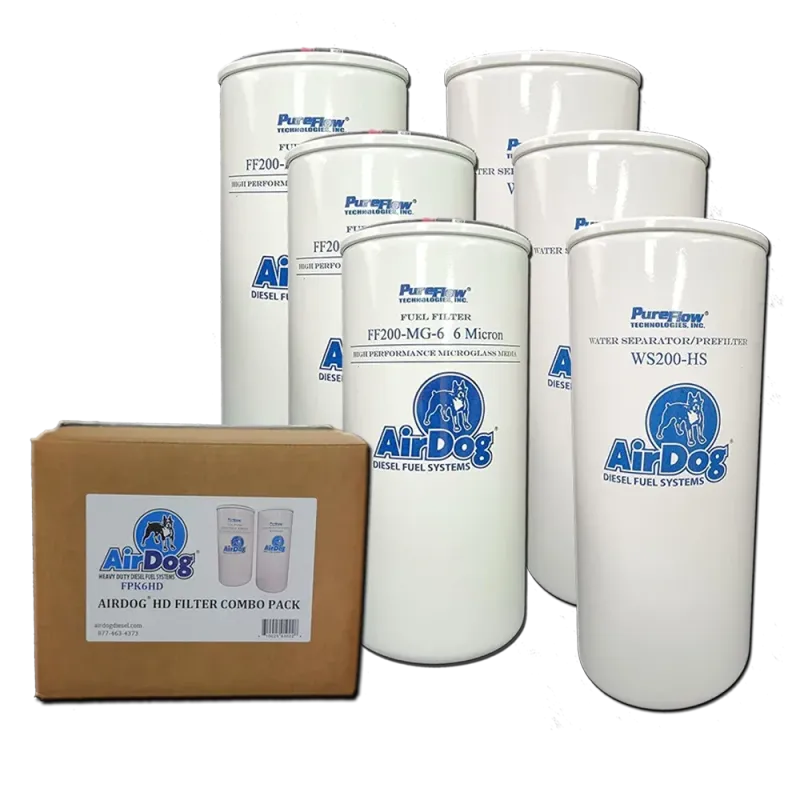 AirDog® Filter Pack Special (3) FF200-MG-6 (6-Micron) + (3) WS200-HS