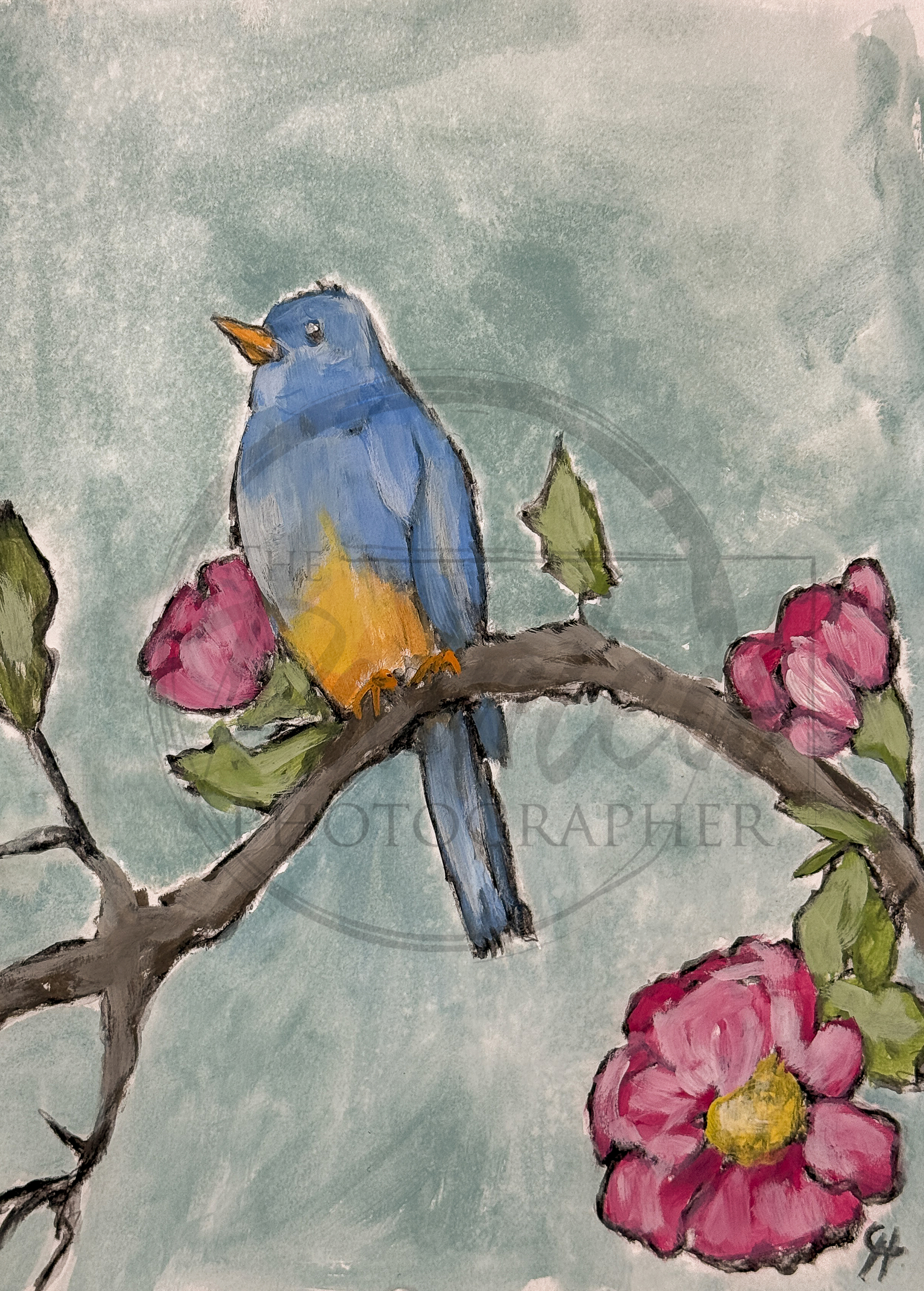 Whispering Spring with Color Rice Paper