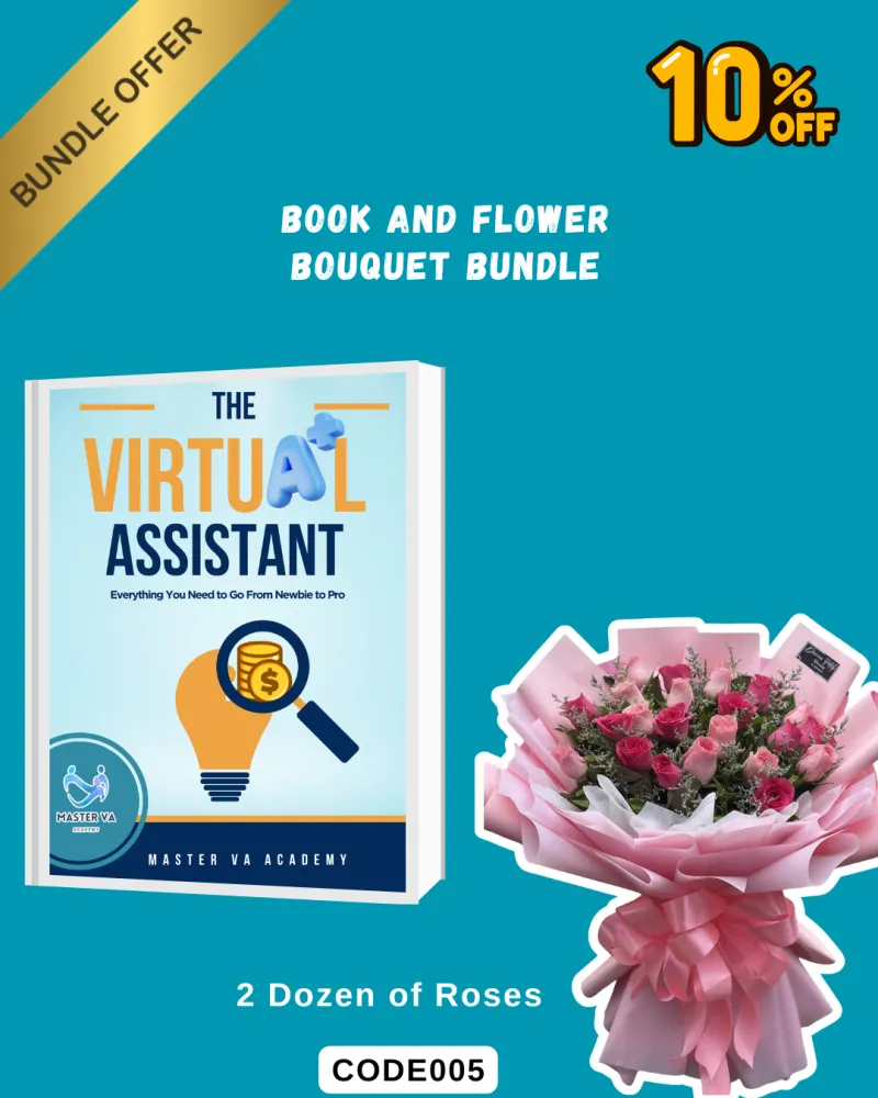 Book and Flower Bouquet Bundle