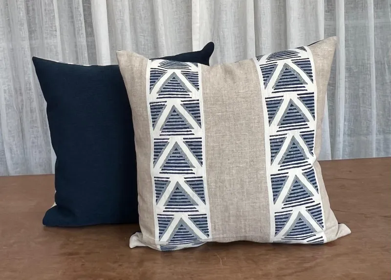 Navy geometric cushions new arrivals