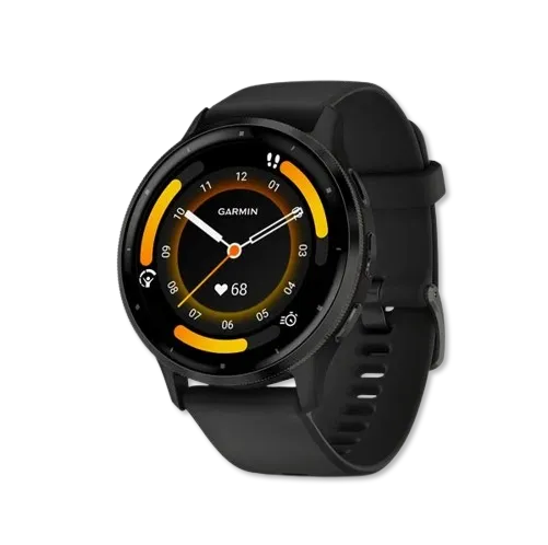 Venu 3 Slate Stainless Steel Bezel with Black Case
