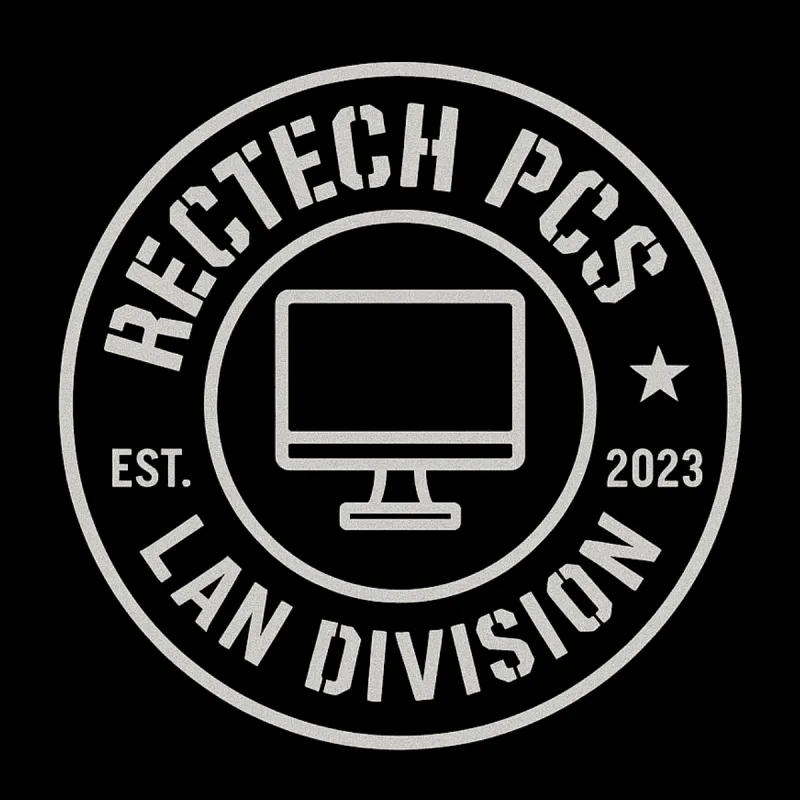 RecTech PCs LAN Division – Classic Multiplayer Era Sticker 4 Inch