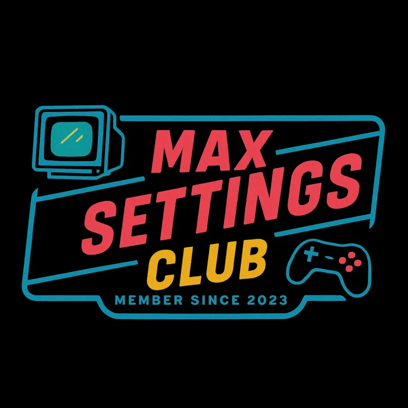 Max Settings Club – Performance Badge Sticker 4 Inch