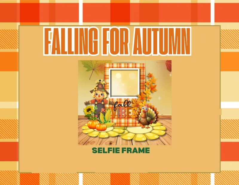 Falling For Autumn Selfie Frame