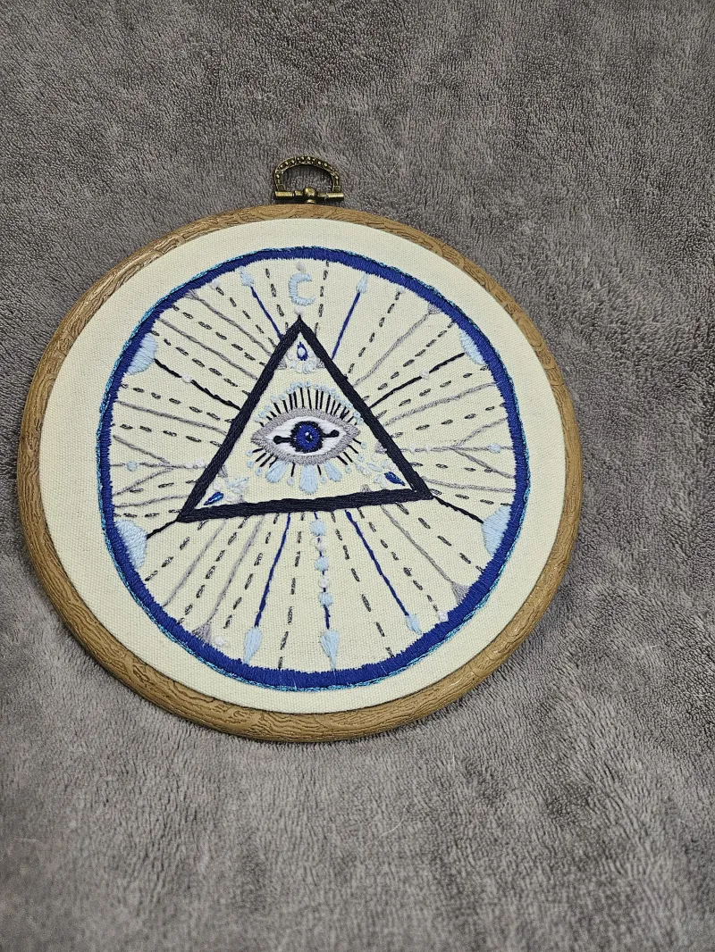 Blue and Silver Evil Eye