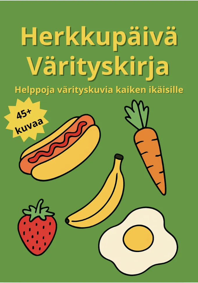 Herkkupäivä värityskirja