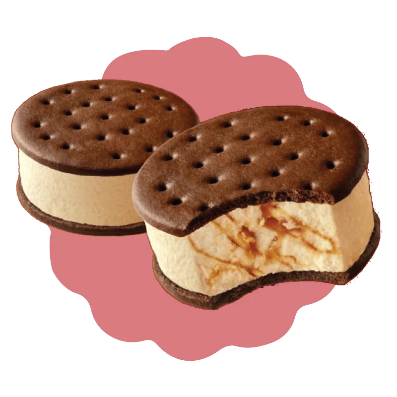 Caramel Ice Cream Sandwich