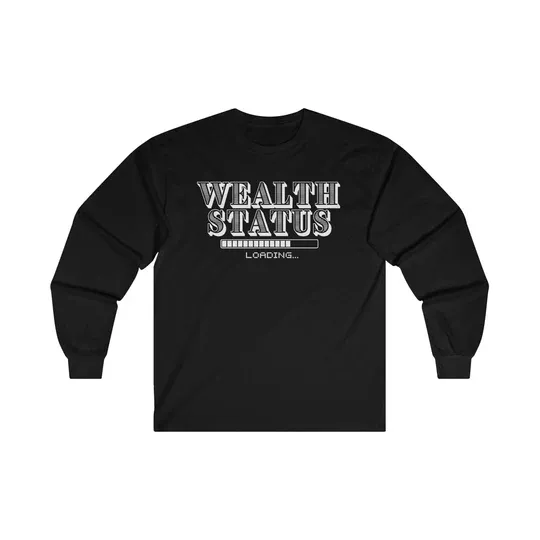Wealth Status - Long Sleeve Black T-Shirt