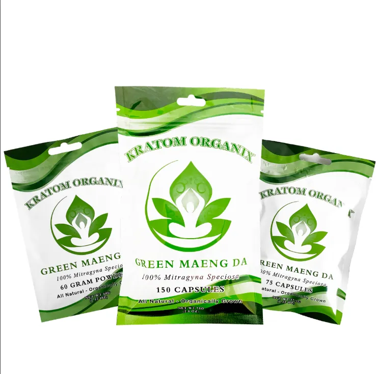 Capsules - Kratom Organix Green Vein Maeng Da