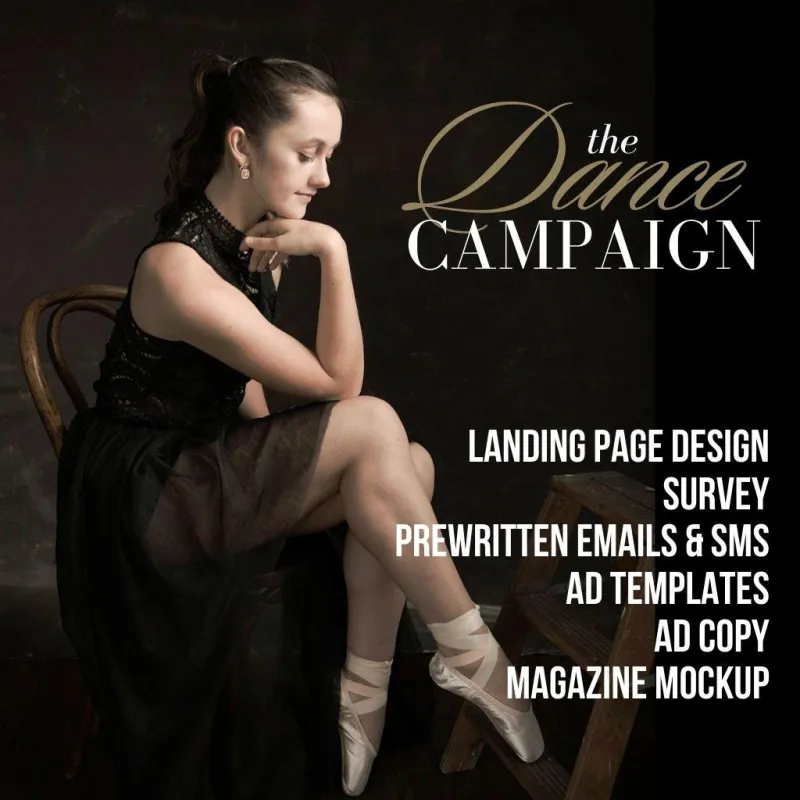Dance Campaign - Landing Page & Facebook Ad Copy + Design