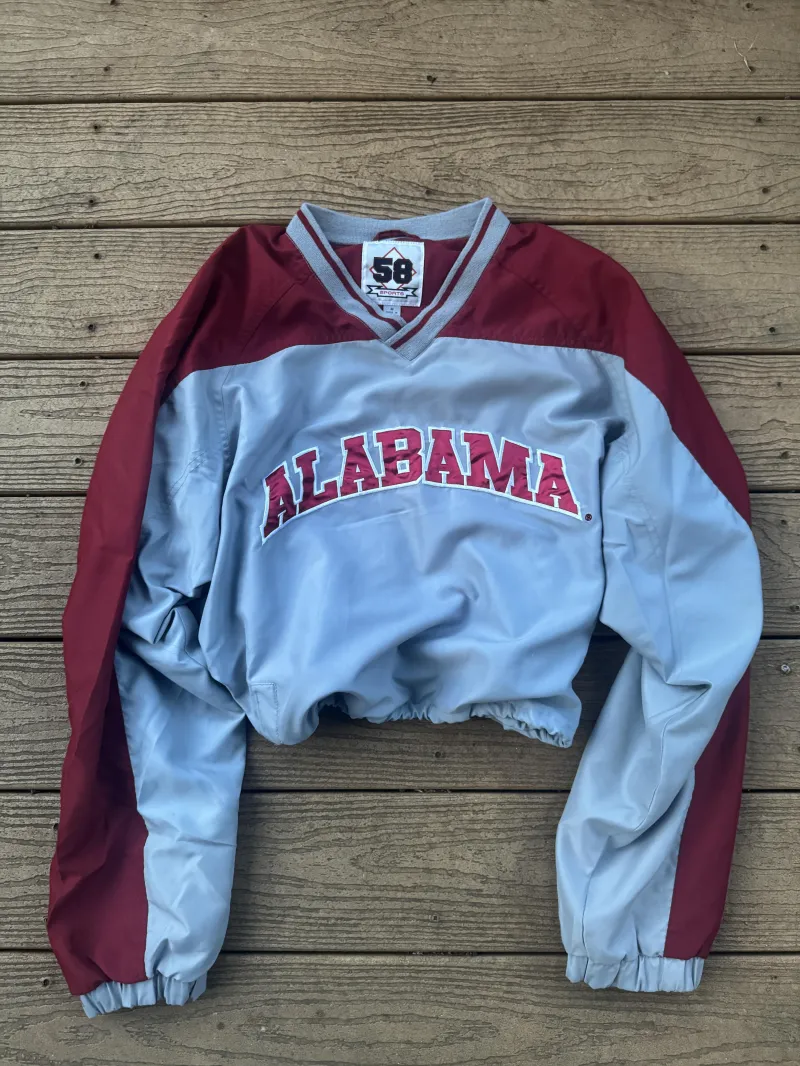 Alabama Windbreaker Cropped Vintage Jacket Medium