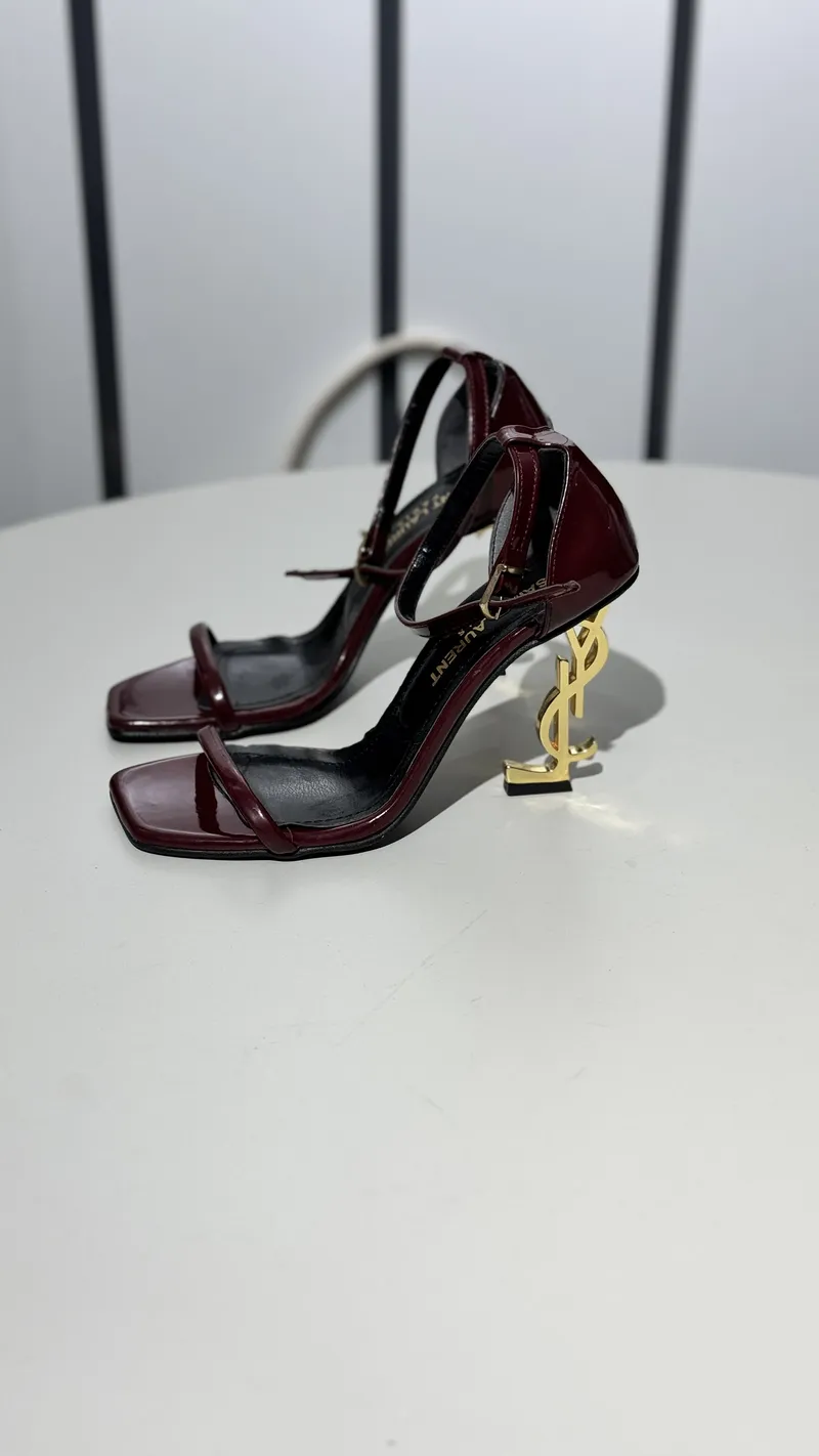 YSL - Opyum sandals burgundy 