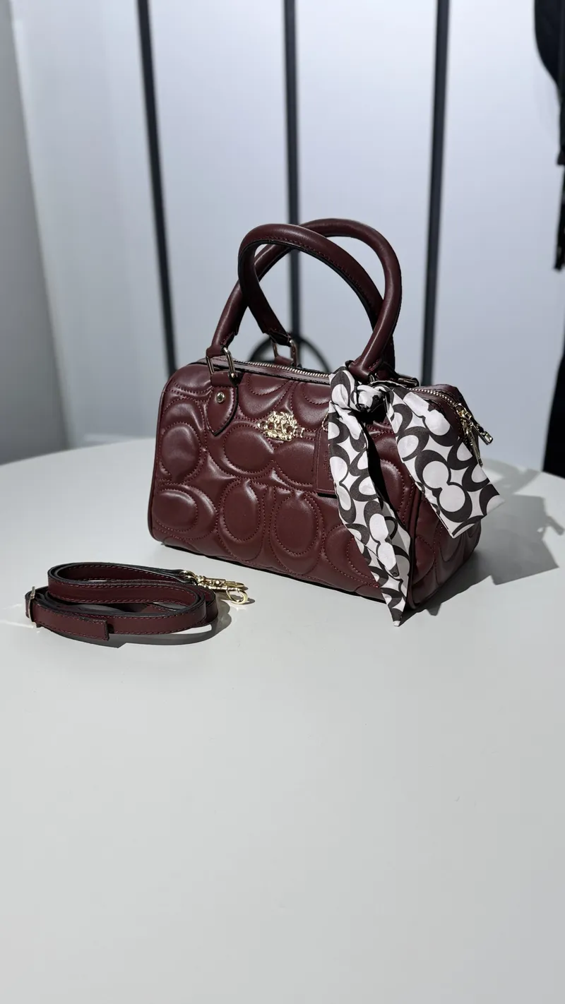 Coach Speedy Bag Burgundy 