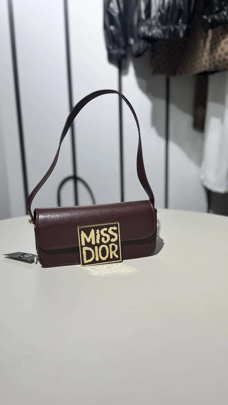 Dior Shoulder Bag Burgundy 