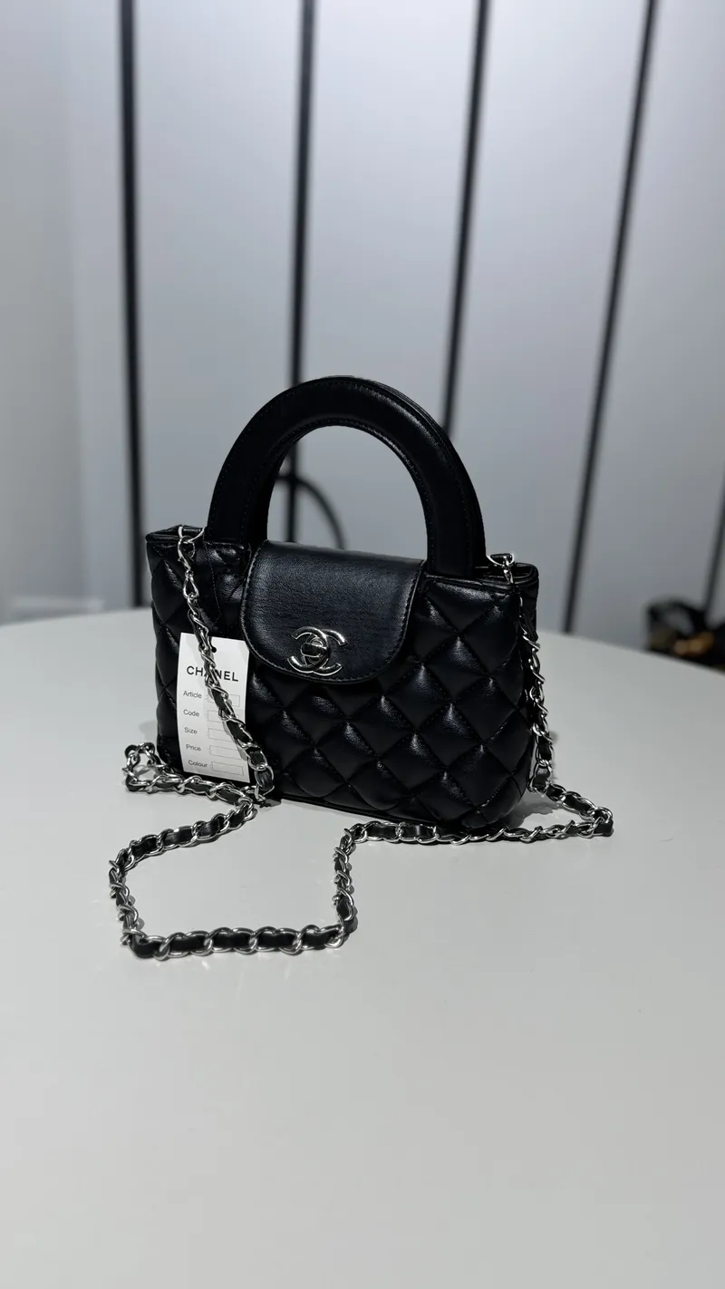 Chanel Nano Black & Silver 