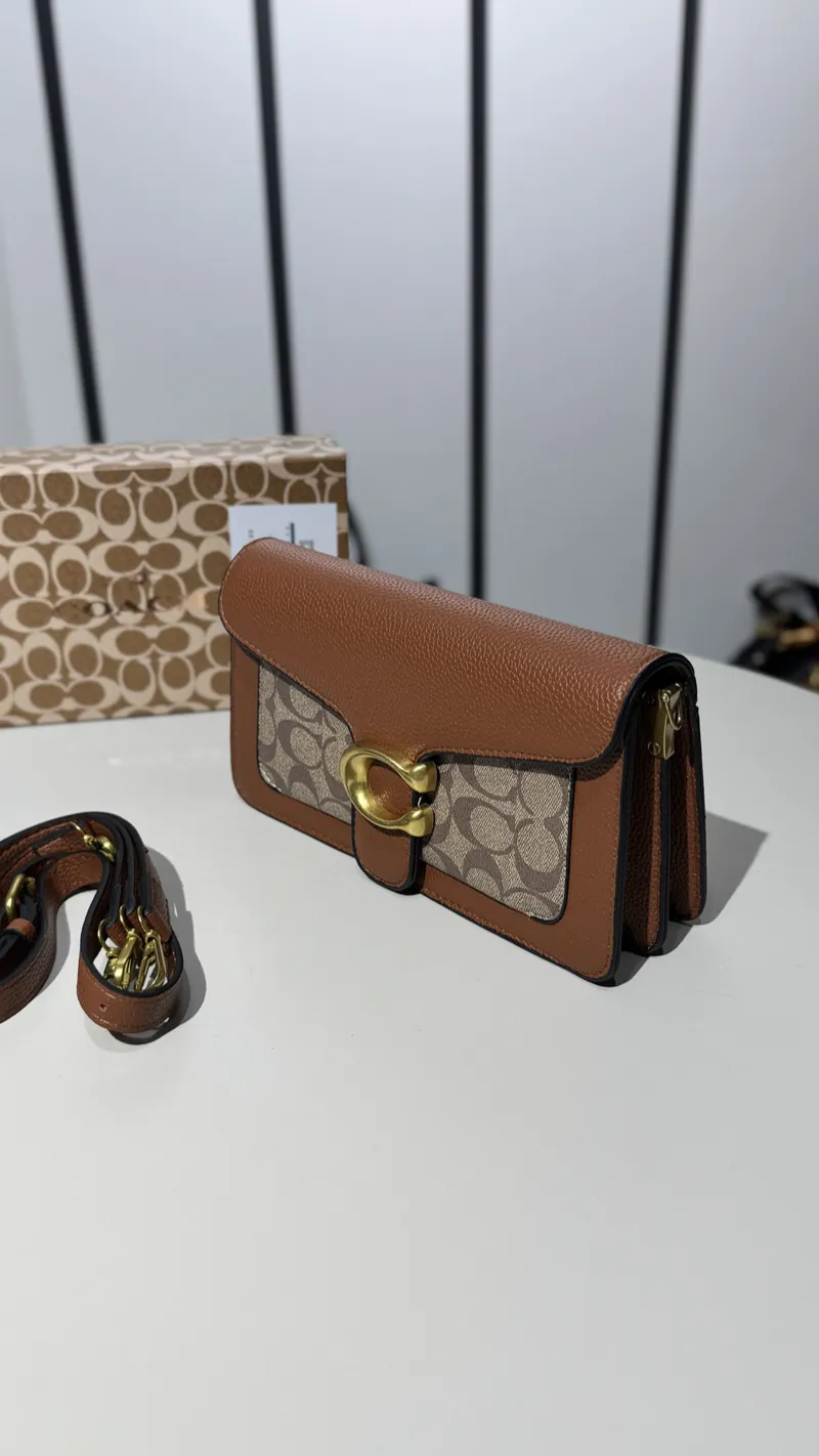 Coach Tabby Camel & Beige Super Master with Package 