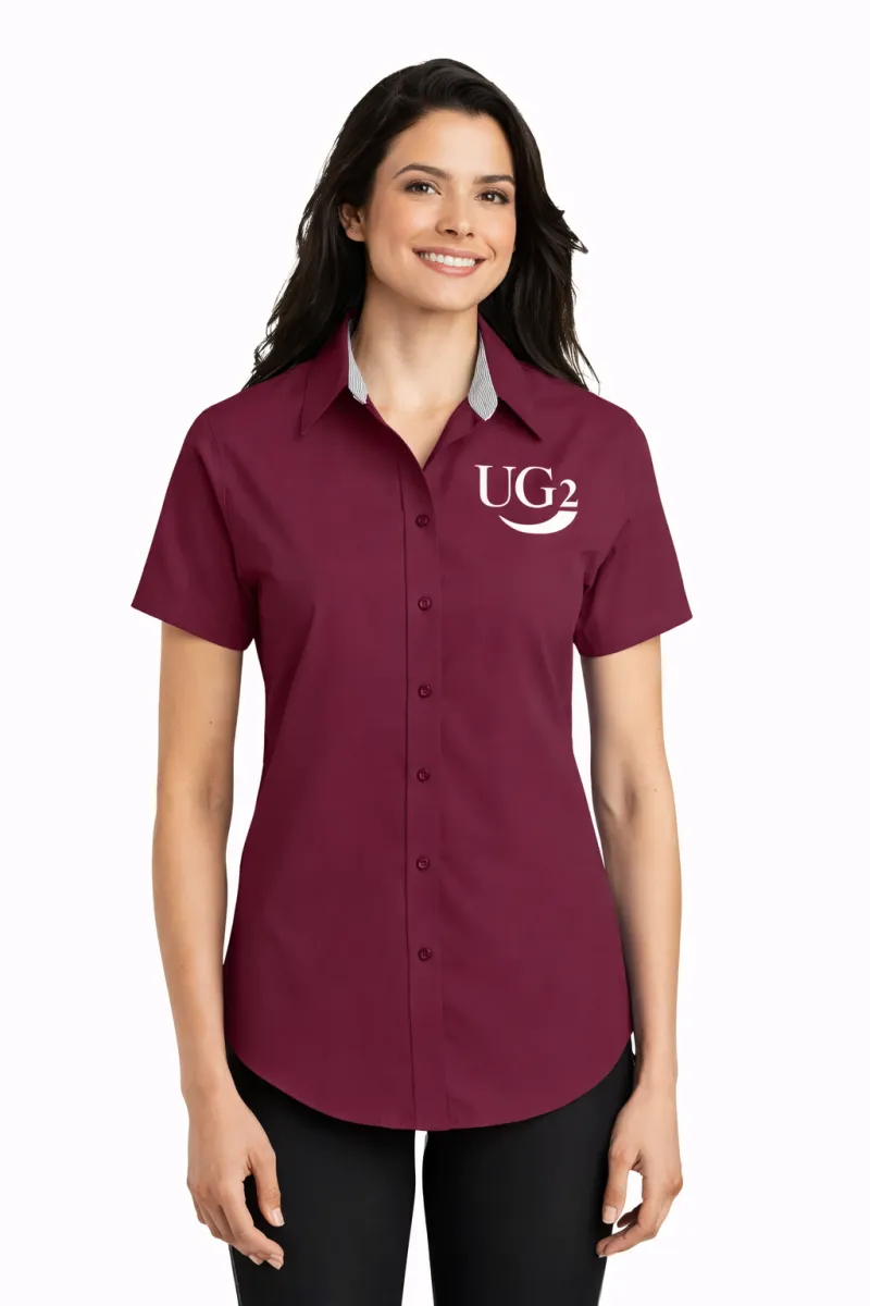 L508 PORT AUTHORITY LADIES SHORT SLEEVE EASY CARE SHIRT