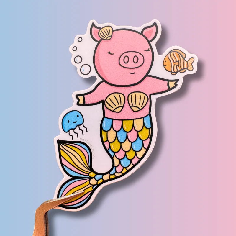 Ms. Hamletta is a Fabulous Mermaid Sticker