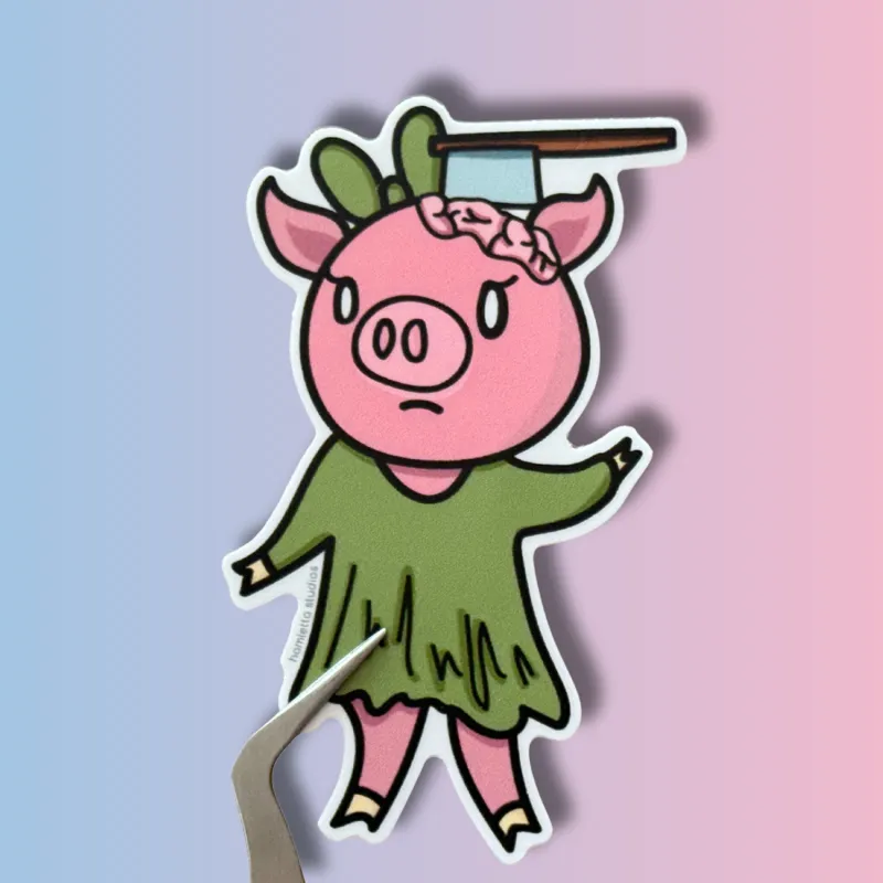 Ms. Hamletta is a Zombie Sticker
