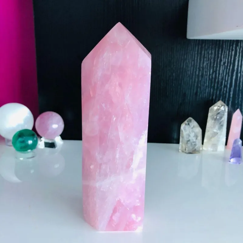 Rose Quartz Standing Point | Attract Love