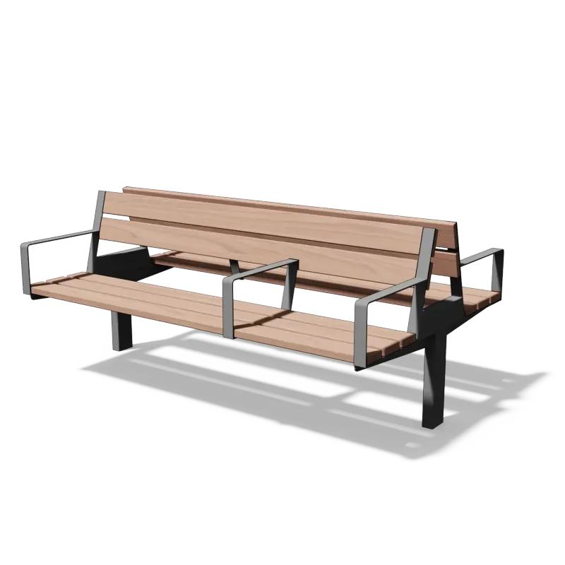 Gent comfortbank – lage rug met armleuningen