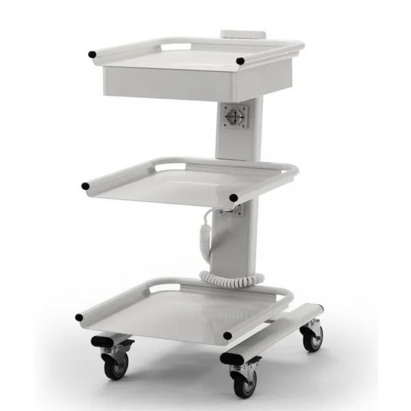 [A00040157] - C3RTM Carrello portastrumenti con 3 ripiani 1 cassetto e 2 prese universali Zilfor