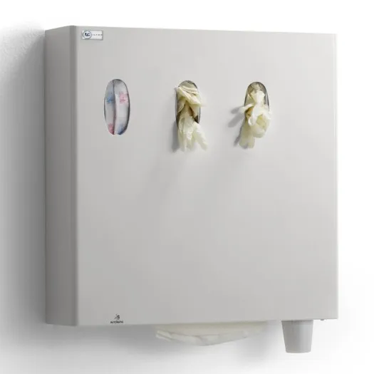 [A00061120] - PDMDP2 Gruppo igiene con dispenser di salviette, guanti, bicchieri e mascherine Zilfor