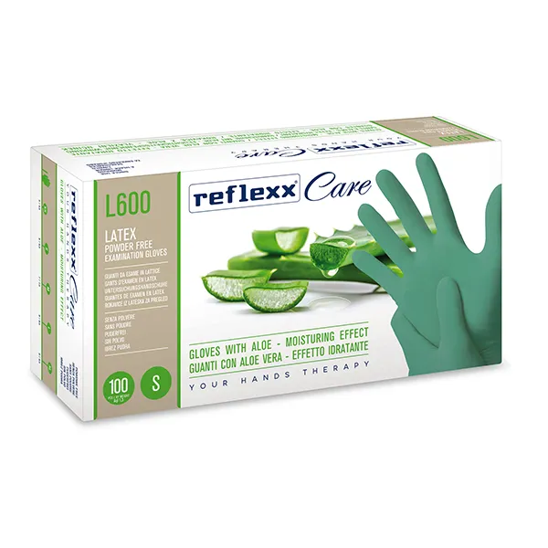 [A00110977] - ALOECARE Guanti in lattice senza polvere [M] verdi Reflexx