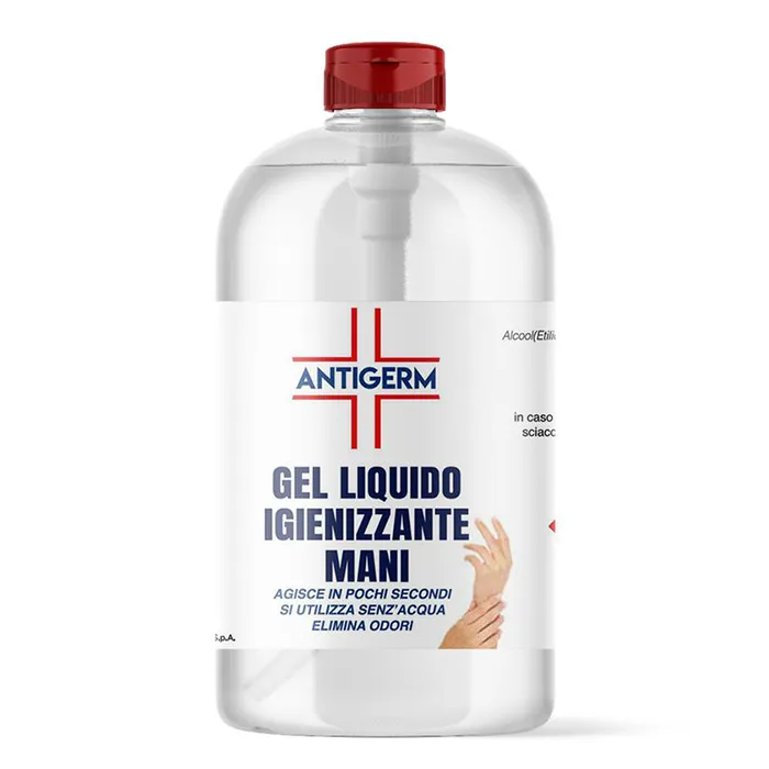 [A00110551] - ANTIGERM Igienizzante gel per le mani in dispenser (1000 ml) con pipetta erogatrice Homar Bio-Technology
