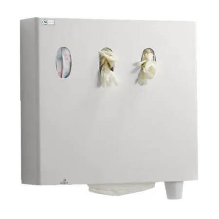 [A00061119] - PDMP Gruppo igiene con dispenser di salviette, guanti, bicchieri e mascherine e distributore di sapone automatico Zilfor