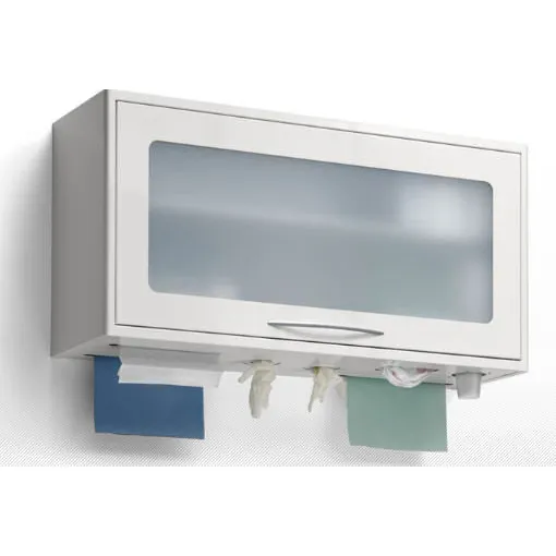 [A00020538] - PDM Pensile per dispenser di prodotti monouso [L100xP030xH050] c/porta in plexiglas Zilfor