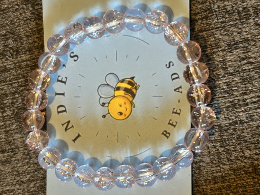 Blush Crystal Bead Bracelet 