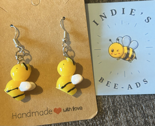 Buzzing Bee Drop Earrings 