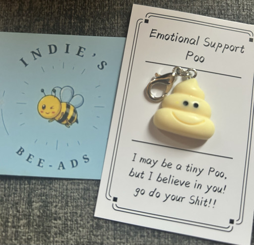 Emotional Support Poo Keyring 